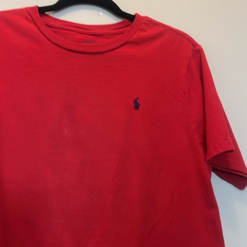 Polo by Ralph Lauren Red T-Shirt with Blue Pony Size XL